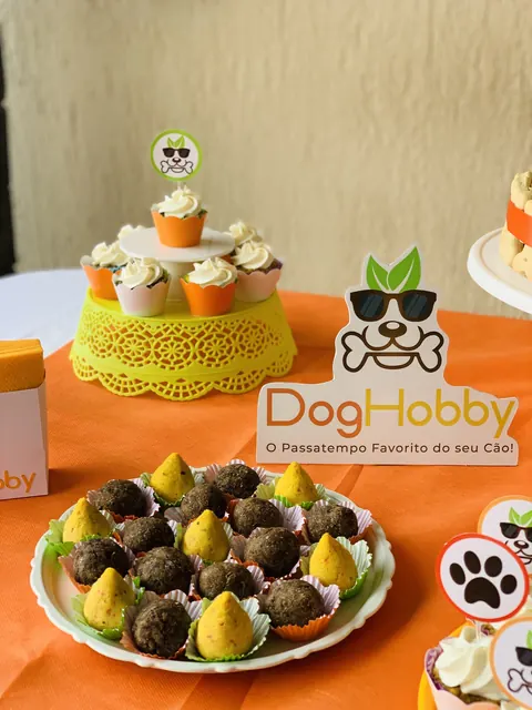 Buffet pet Confete Pet em evento corporativo de pet shop